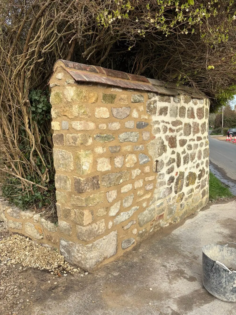 Entrance Wall — stonework by Markstone