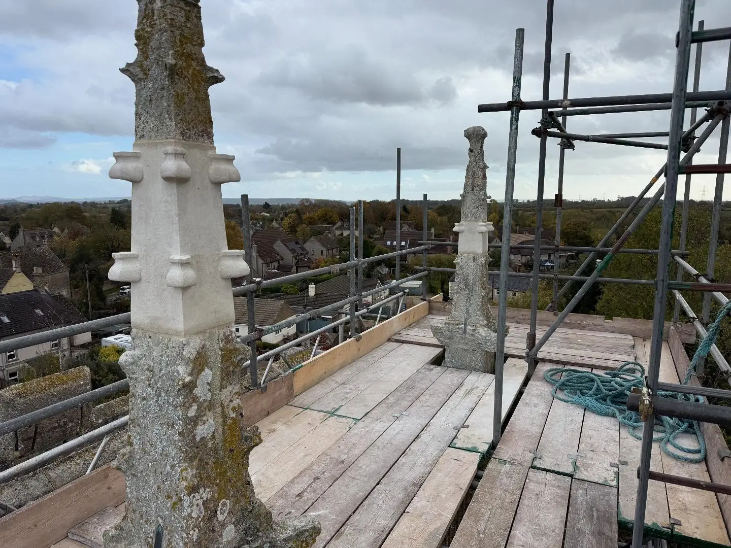 Church Pinnacle Repair — stonework by Markstone